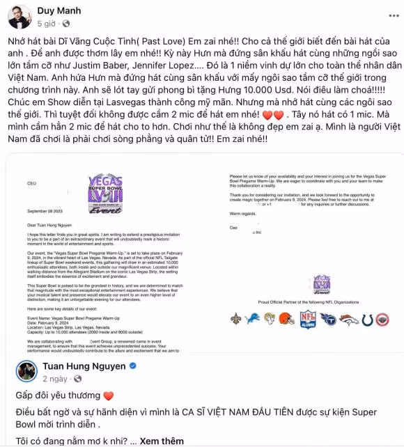 Duy Manh hua tang 10.000 USD cho Tuan Hung neu lam dieu nay