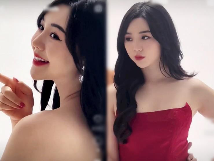 ách đây ít lâu, Quỳnh Kool đăng tải clip hậu trường. Cô nàng diện chiếc váy quây kết hợp tông make up quyến rũ nhưng vô tình để lộ khuyết điểm bắp tay to.