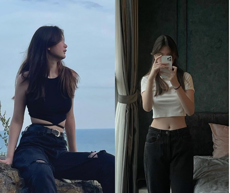 Không chỉ chiều cao vượt trội, người đẹp Gen Z còn có vóc dáng chuẩn, làn da trắng sáng, ngũ quan thanh tú, nổi bật với sống mũi cao và đôi mắt to tròn. Thanh Giang luôn khéo léo lựa chọn những trang phục trẻ trung, năng động nhưng khoe được trọn vẹn vẻ đẹp hình thể, đặc biệt là vòng eo "con kiến" của cô nàng.