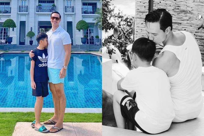 rước nay, mối quan hệ giữa Kim Lý và con riêng của người tình vẫn luôn tốt đẹp. Cả hai có nhiều khoảnh khắc tình cảm, khiến nhiều người ngưỡng mộ.