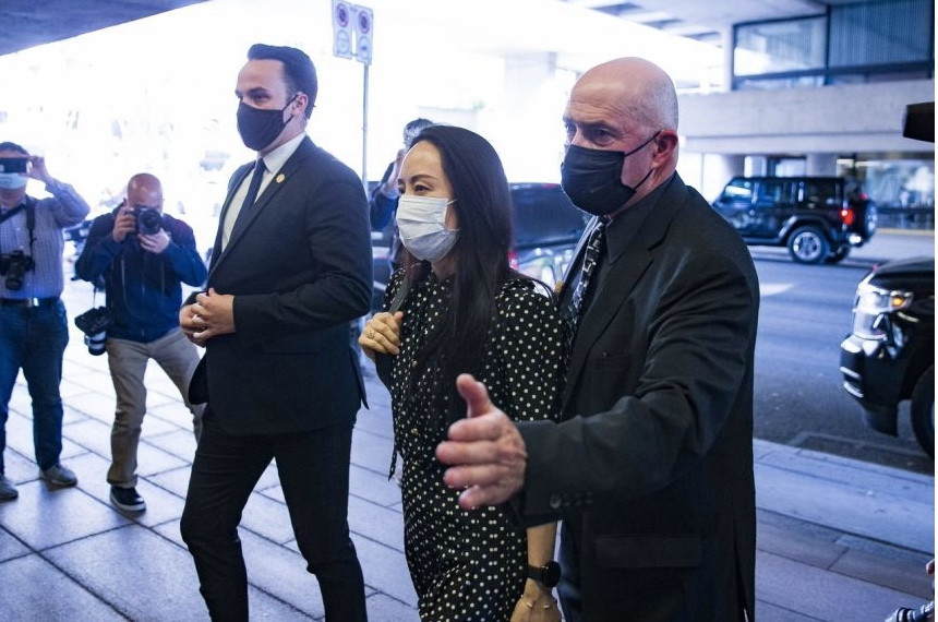 'Cong chua Huawei' duoc tu do, lap tuc tro ve Trung Quoc