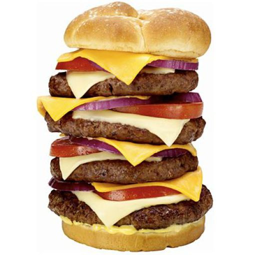 Nhiều người cho rằng hamburger thịt gà tây chứa ít năng lượng và chất béo hơn hamburger thịt bò thông thường. Nhưng thịt gà tây ở các nhà hàng thường làm từ đùi và da gà, chứa nhiều chất béo và năng lượng. Đôi khi hamburger thịt gà tây còn được làm hoàn toàn từ đùi gà và chứa cực nhiều chất béo.