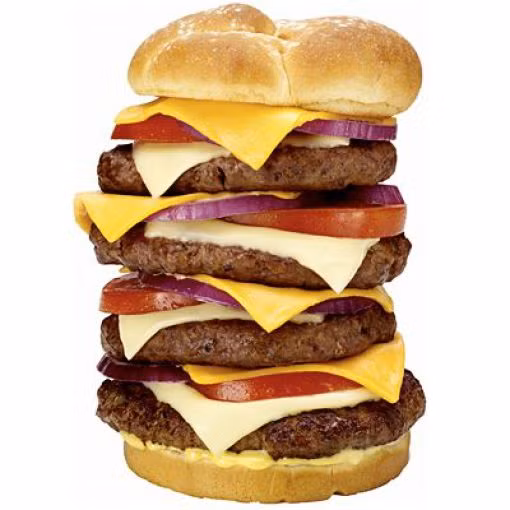 Nhiều người cho rằng hamburger thịt gà tây chứa ít năng lượng và chất béo hơn hamburger thịt bò thông thường. Nhưng thịt gà tây ở các nhà hàng thường làm từ đùi và da gà, chứa nhiều chất béo và năng lượng. Đôi khi hamburger thịt gà tây còn được làm hoàn toàn từ đùi gà và chứa cực nhiều chất béo.