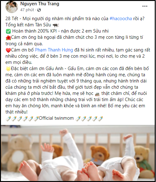 Bà xã kém Shark Hưng 16 tuổi 'nặn 2 em sửu nhi' trước thềm năm mới Ba xa kem Shark Hung 16 tuoi 'nan 2 em suu nhi' truoc them nam moi