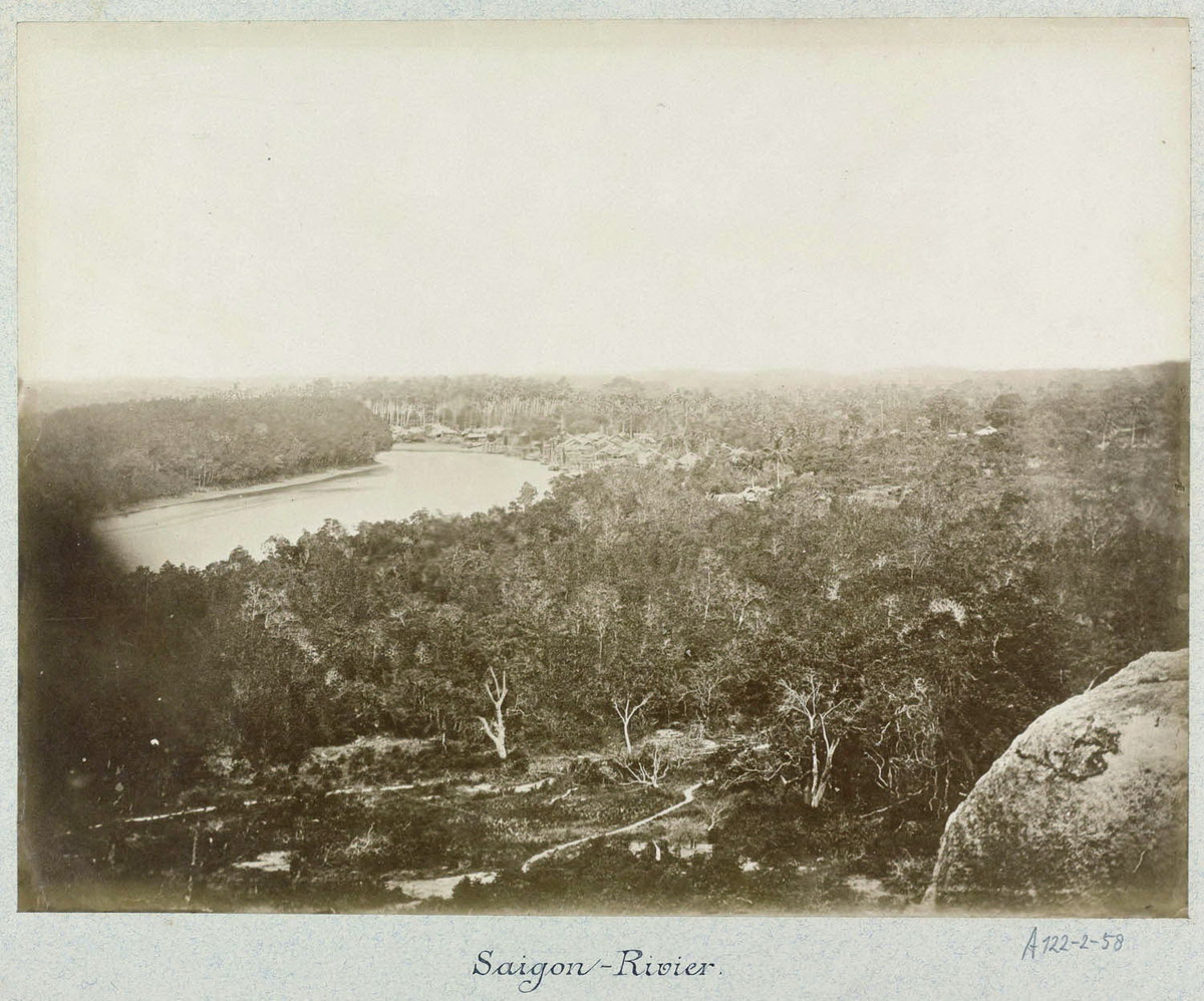 Khung cảnh hoang sơ bên sông Sài Gòn, khoảng năm 1870.