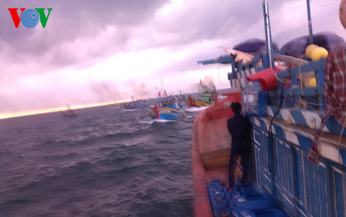 Cảnh vụ xung đột trên biển Mũi Né vào chiều 25/9.