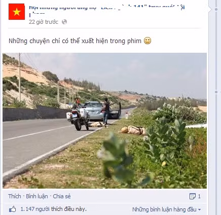 Bức ảnh xuất hiện đang gây nhiều tranh cãi trên cộng đồng mạng xã hội.