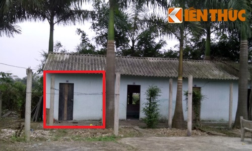 Phòng trọ (khoanh đỏ) nơi xảy ra vụ án mạng.