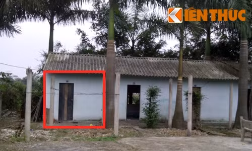 Phòng trọ (khoanh đỏ) nơi xảy ra vụ án mạng.