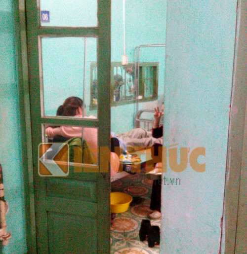 Bênh nhân Đỗ V. Đ đang được chăm sóc tại bệnh viện Đa khoa tỉnh Bắc Giang.