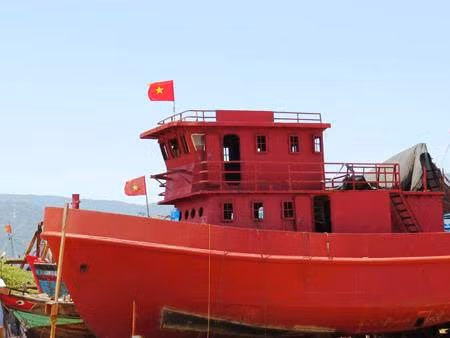 Mẫu tàu đánh cá Bảo Duy do Tổng Công ty Công nghiệp Đóng tàu Việt Nam đóng tại Đà Nẵng.