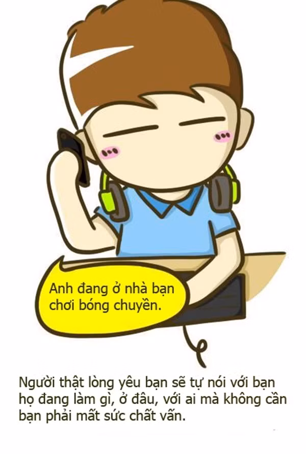 Trong chuyện tình yêu, con trai hãy cố gắng chủ động và thể hiện sự quan tâm một chút tới người yêu thay vì để con gái một mình phải quan tâm, lo lắng.