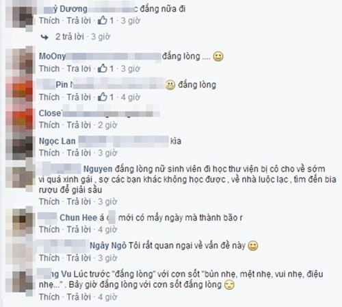 Nhiều bạn tỏ ra khá thích thú với trào lưu này khi cho rằng đó là một cách để chia sẻ, giải tỏa tâm lý, nhưng cũng có không ít bạn cảm thấy ức chế khi suốt ngày phải đọc những status kiểu kêu ca, than vãn những điều nhỏ nhặt.