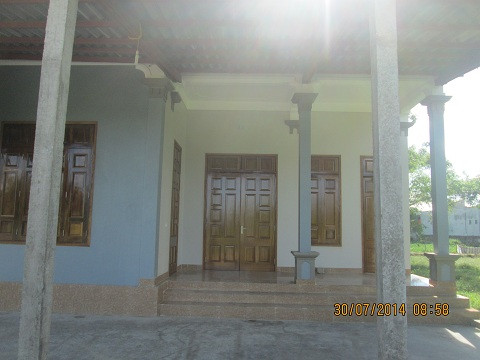 Ngôi nhà anh Thế dành dụm xây dựng .