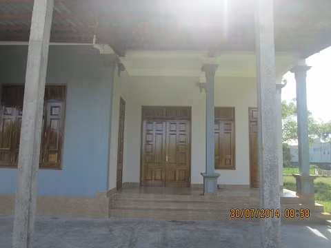 Ngôi nhà anh Thế dành dụm xây dựng .