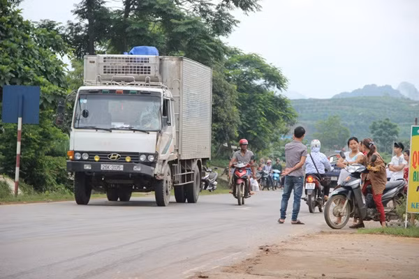 Hiện trường xảy ra vụ tai nạn.