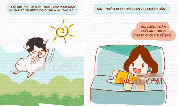 Rồi cả hai đều muốn có được khoảng thời gian riêng để "giải thoát" bản thân.