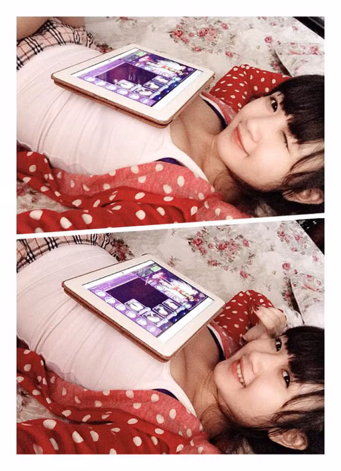 Trong đoạn clip, cô gái trẻ này vừa nói, vừa thực hiện những cử chỉ, hành động, ánh mắt lẳng lơ mà không hề bày tỏ chút ái ngại. "Quân Kun phiên bản nữ" là biệt danh mà cư dân mạng đang phong cho cô gái này.