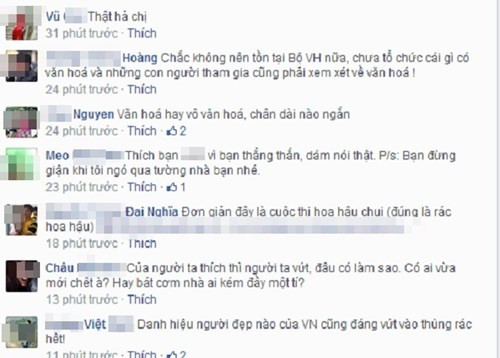Rất nhiều ý kiến trái chiều được đưa ra sau khi sự việc được đăng tải. Không ít dân mạng chỉ trích gay gắt: "Văn hóa hay vô văn hóa, chân dài não ngắn".