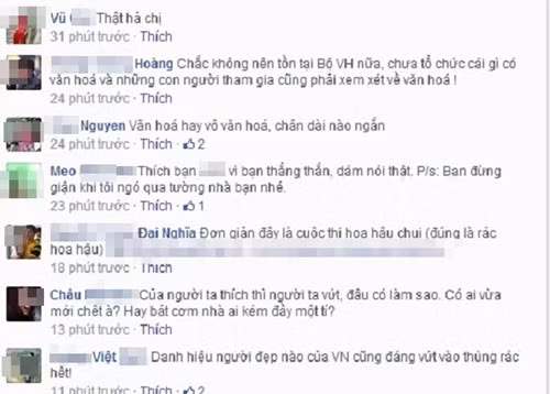 Rất nhiều ý kiến trái chiều được đưa ra sau khi sự việc được đăng tải. Không ít dân mạng chỉ trích gay gắt: "Văn hóa hay vô văn hóa, chân dài não ngắn".