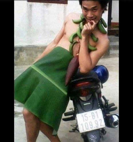 Thời trang... chuối. 