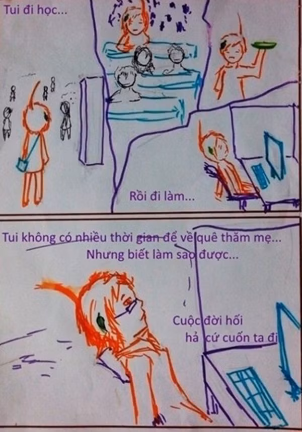 Cô gái quá bận rộn, vì tất cả thời gian đã dành hết cho học tập và công việc, không còn thời gian nào để về quê thăm mẹ, dù chỉ một lần...