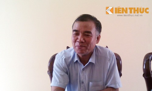 Đỗ Văn Vy – Giám đốc Bệnh viện Đa khoa huyện Quốc Oai làm việc với phóng viên Kiến Thức.