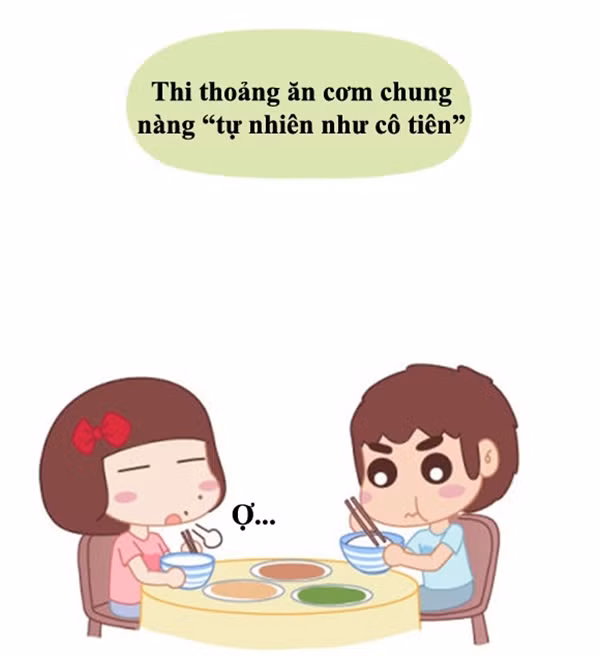 ... ngay cả những lúc ở trước mặt người yêu.