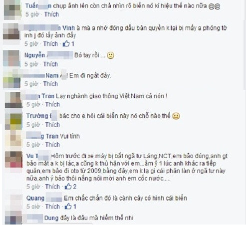 Nhiều thành viên mạng bình luận xoay quanh tấm biển "núp" lùm cây.