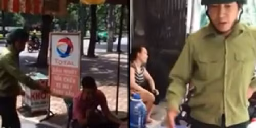 Chú bộ đội vạch mặt "kẻ gian" tại một quán nước vỉa hè.