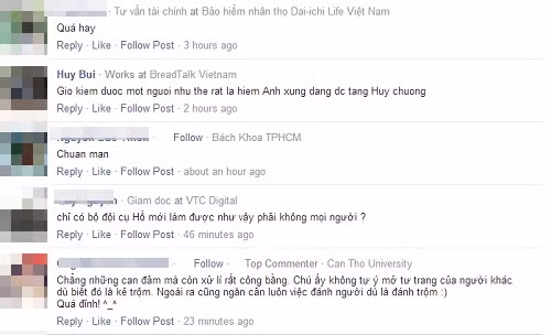 Cư dân mạng cảm phục hành động dũng cảm của chú bộ đội trong clip.