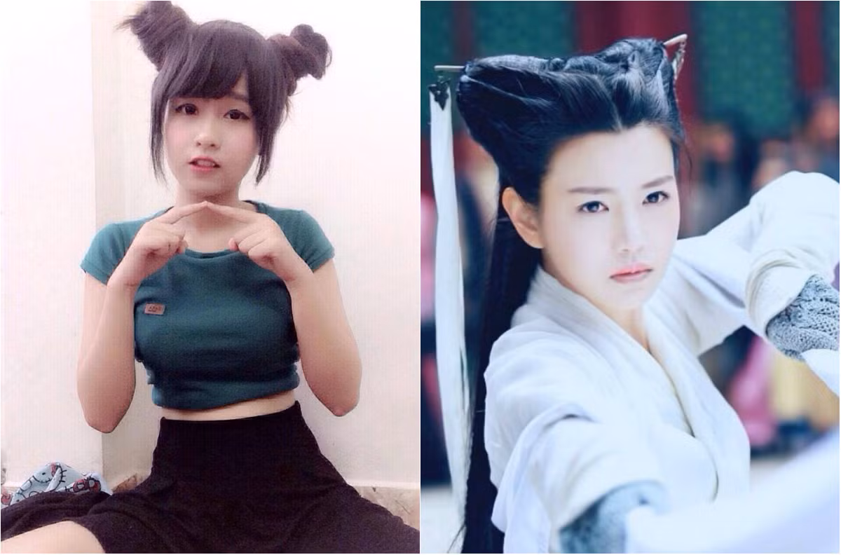 Cô gái này được dân mạng Việt so sánh ngay với nhân vật Tiểu Long Nữ trong Tân Thần điêu đại hiệp - bộ phim nhận được nhiều sự quan tâm gần đây. Dân mạng trêu chọc cô gái trẻ, đặt cho cô các biệt danh như "Tiểu Long Nữ mọc sừng", "Bà ngoại Natra"...