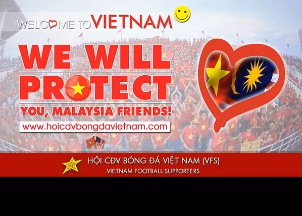Riêng về việc đón tiếp, đối xử với CĐV Malaysia, VFC kêu gọi tất cả các thành viên loại bỏ ý nghĩ thù địch, thay vào đó là sự thân thiện, hiếu khách. Các thành viên trong hội CĐV gửi tới các CĐV Malaysia thông điệp: "Chào mừng tới Việt Nam! Chúng tôi sẽ bảo vệ các bạn, người anh em Malaysia!".