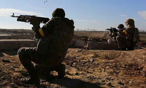 Binh sĩ Ukraine trong chiến dịch miền đông.