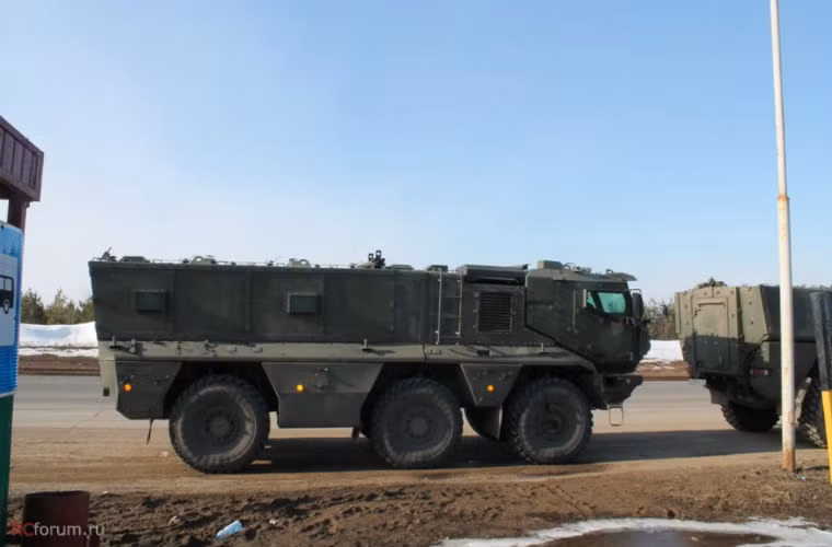 Xe bọc thép mới của quân đội Nga có tải trọng tối đa 3000kg.