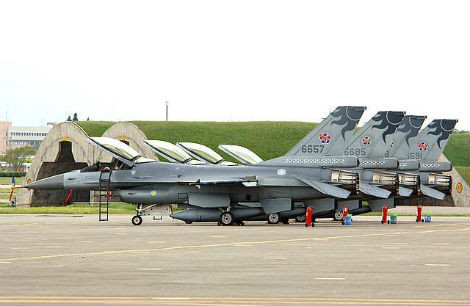 F-16 là máy bay chiến đấu hiện đại nhất của Đài Loan.