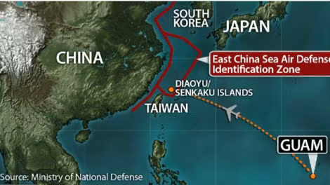 Vùng Nhận diện phòng không của Trung Quốc trên biển Hoa Đông là một hành vi khiêu khích.