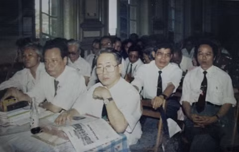 Hội thảo nghiên cứu về thân thế và sự nghiệp của Trạng Trình. Ảnh do nhà sử học Ngô Đăng Lợi cung cấp.