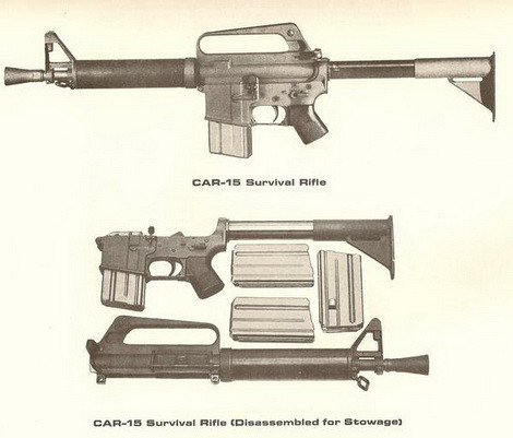 CAR-15 phiên bản cho phi công Mỹ với thiết kế khá lạ mắt.