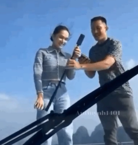 Huong Giang quay tung tren du thuyen sang chanh, than thiet voi nguoi cu