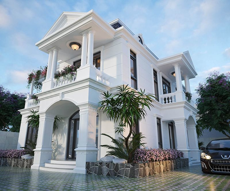 Biet thu tan co dien 2 tang xa hoa nhu buoc ra tu phim anh-Hinh-3