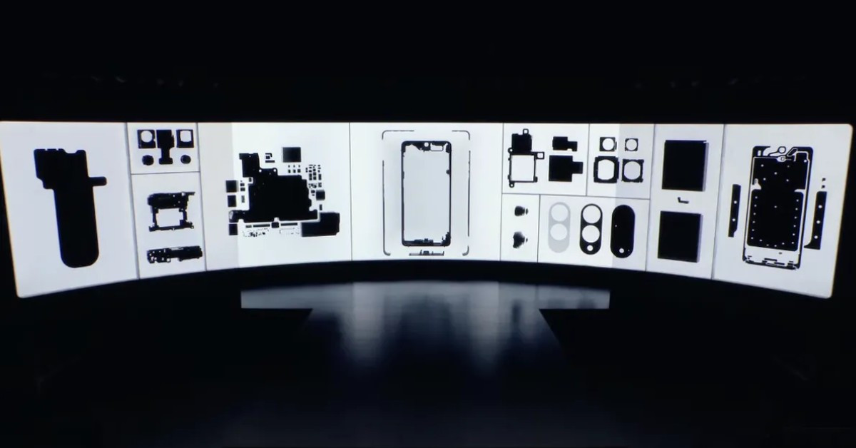 Không có thông số nào được tiết lộ ngoài hình ảnh một số linh kiện như buồng hơi tản nhiệt, camera, khung kim loại. Hãng trưng bày mô hình nhưng người xem không được chạm tay vào sản phẩm. Ảnh: Unpacked Live