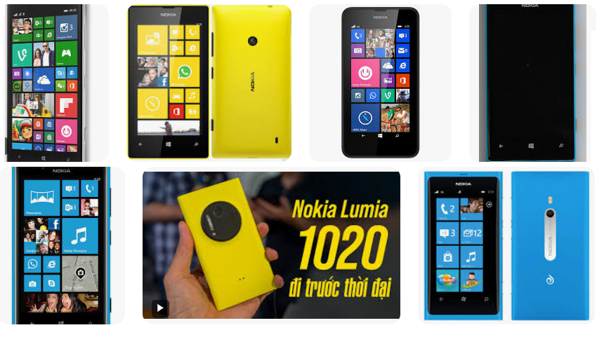 Những chiếc smartphone Lumi sặc sỡ chạy hệ điều hành Windows Phone đã không kịp cứu cánh Nokia, ngược lại còn khiến họ phải bán mảng thiết bị cầm tay cho chính đối tác Microsft với giá 5,44 tỷ euro. Ảnh: City Phone