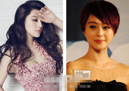 Phạm Băng Băng đội mái tóc ngắn giả để thay đổi hình ảnh, nhưng rõ ràng tóc ngắn không hợp với nàng Kim Tỏa so với tóc dài.