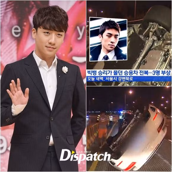 Hiện trường vụ tai nạn của Seungri.