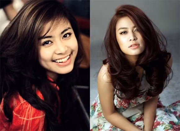 Hoàng Thùy Linh với chiếc mũi nhỏ hơn cao hơn nhiều.