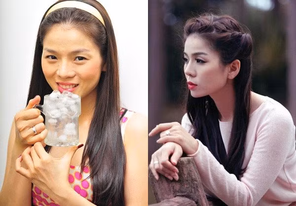 Gương mặt của cô sắc sảo hơn khi nâng mũi.