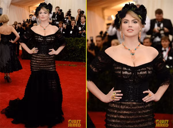 Là model nổi tiếng rất nhanh trong làng mẫu, Kate Upton chỉ mất vài năm để có được danh tiếng như bây giờ. Nhờ xuất hiện trên tạp chí Sports Illustrated: Swimsuit Issue hai lần, cô người mẫu 22 tuổi nổi danh như cồn dù không sở hữu một thân hình chuẩn mẫu, ngược lại là quá béo.