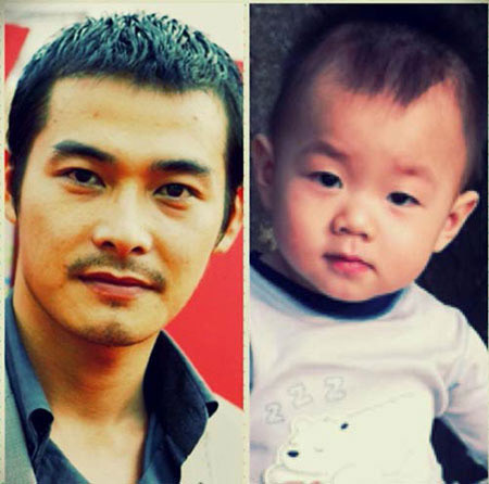 Cà Pháo giống bố đến mức trong lúc đang giận chồng, Lê Phương cũng phải tự hào khoe: "Cả nhà thấy Cà Pháo có "Quách" không?". Từ vóc dáng cao lớn, vầng trán, chiếc mũi, cái miệng, cái cằm chẻ đến đôi mắt, Cà Pháo đều giống bố như lột.