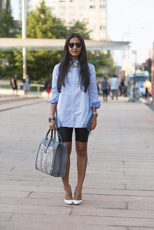 Áo Marissa Webb, giày Casadei.